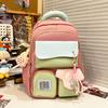 Schoolbag High Value Backpack Sweet Girl Ins Style Niche Middle School Student High School Student Schoolbag Large Capacity Casual Backpack
