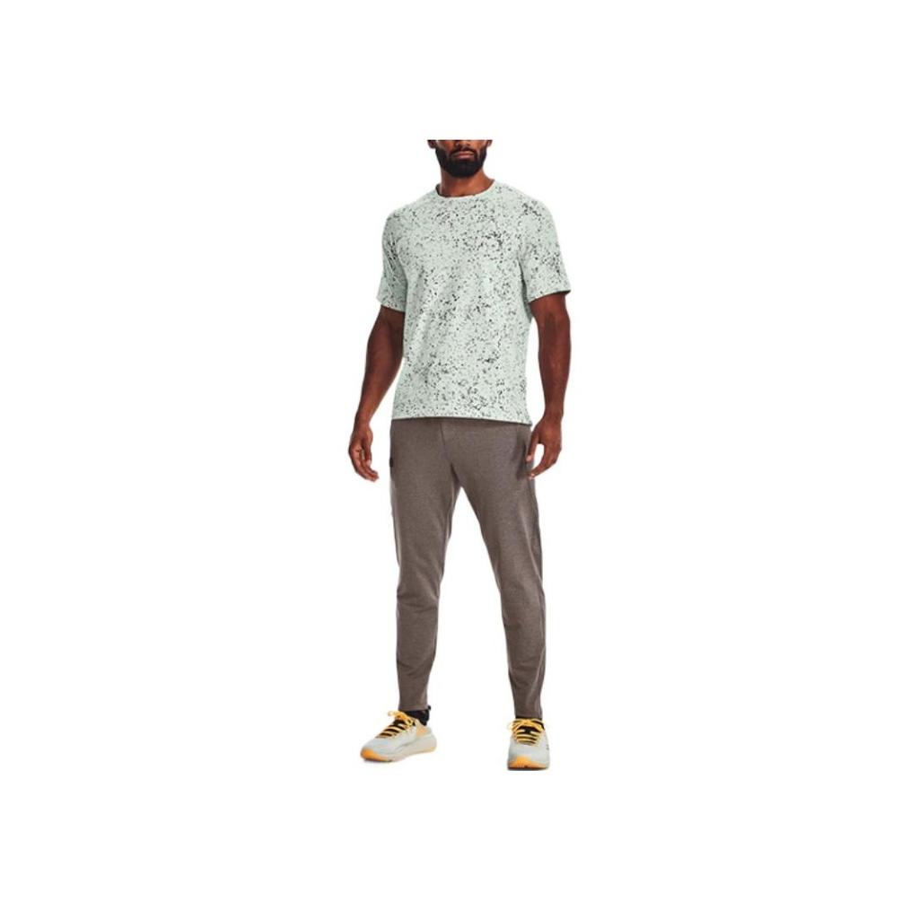 Under Armour Meridian Short-Sleeve Dip-Dye Sports Casual Crew Neck T-Shirt Men Tops Dreamy-Green 1373728-592