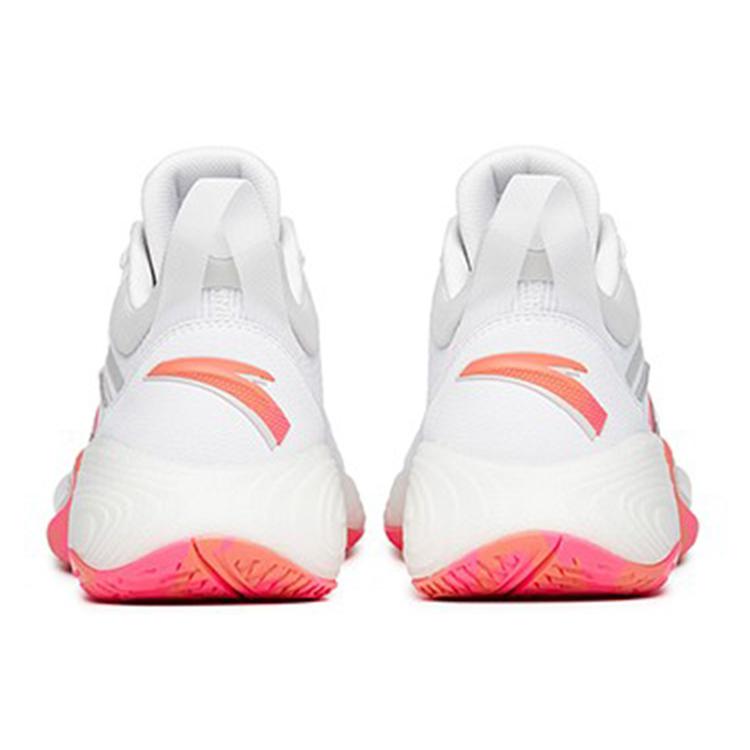 New Anta Basketball Collection Feather Low Top Performance Basketball Shoes Men's White Gray 112211602Q-2