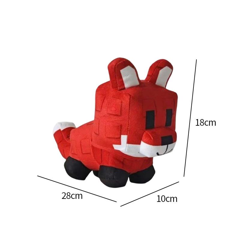 Game Grow A Garden Small Game Pillow Keychain Raccoon Red Fox For Birthday Gifts Plush Pixel Animal Model Ornament Game Souvenir