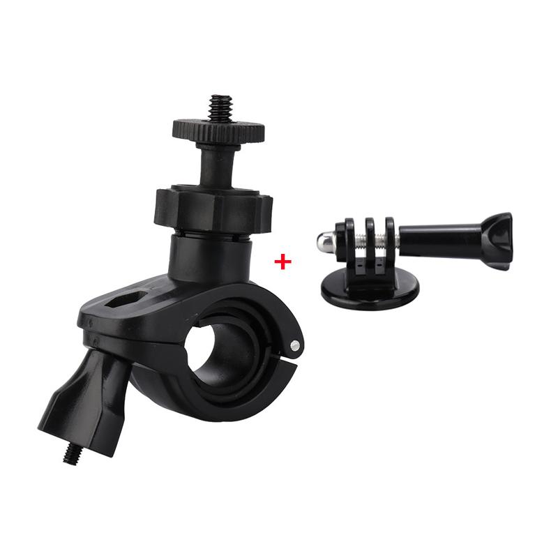 Abrazadera de Montaje Universal para Manillar de Bicicleta para Gopro Hero 11 11 11 DJI Osmo Action 1 1 Insta161 X1 X1 Cámara Soporte para Motocicleta