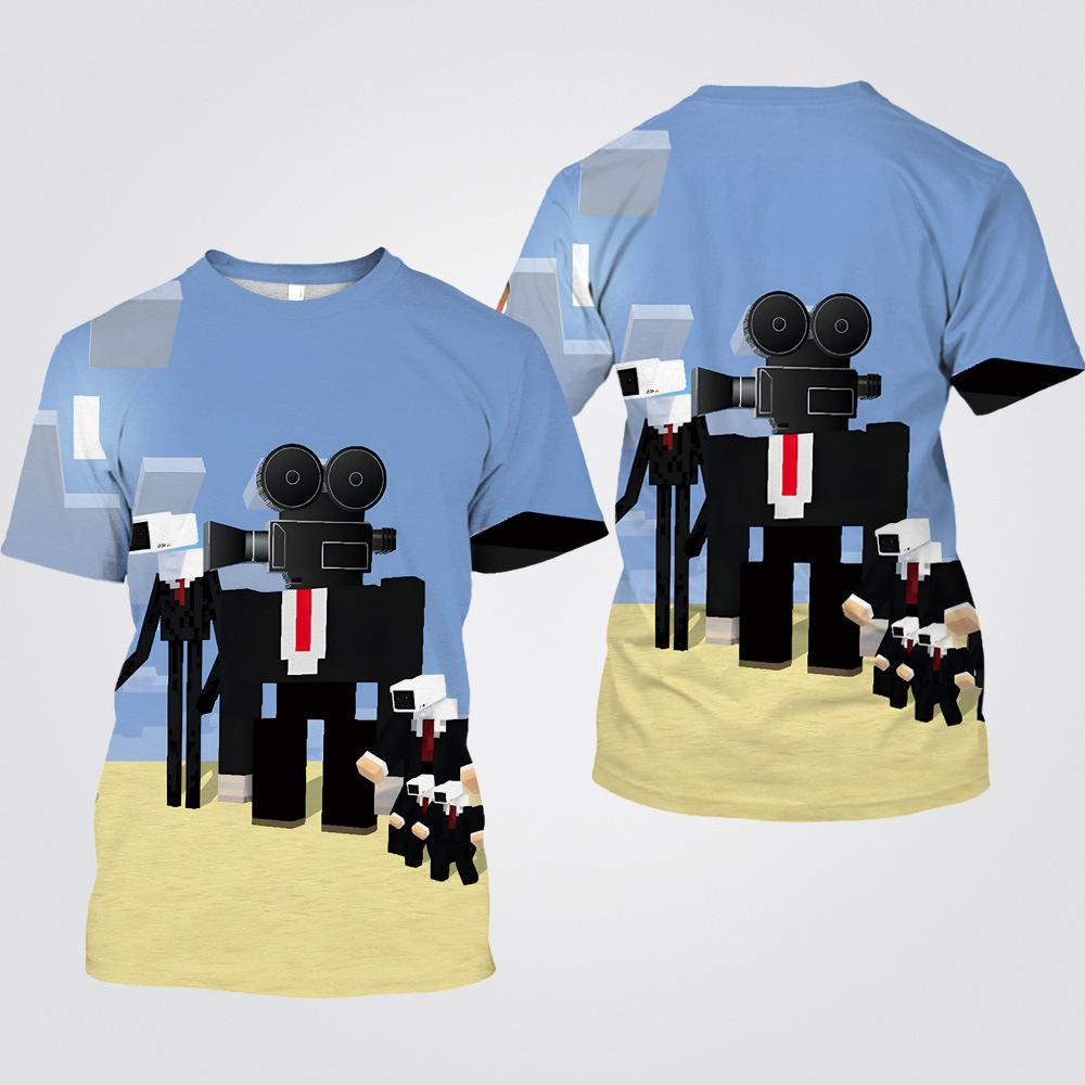 Summer Fashion Women/Men's Casual Game Skibidi Toilet Printed Cosplay Short Sleeve T-shirts