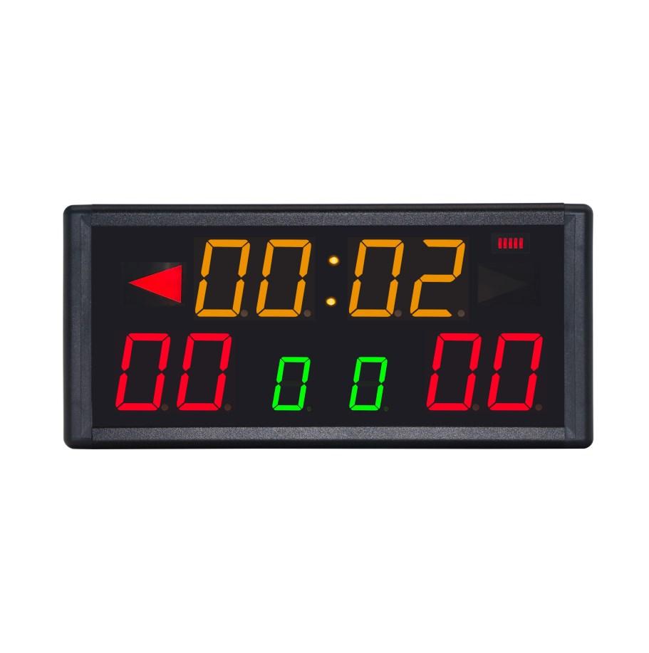 GANXIN Multifunction Indoor Sports Countdown Clock Timer LED Digital Basketball Scoreboard with Remote Rechargeable Powered