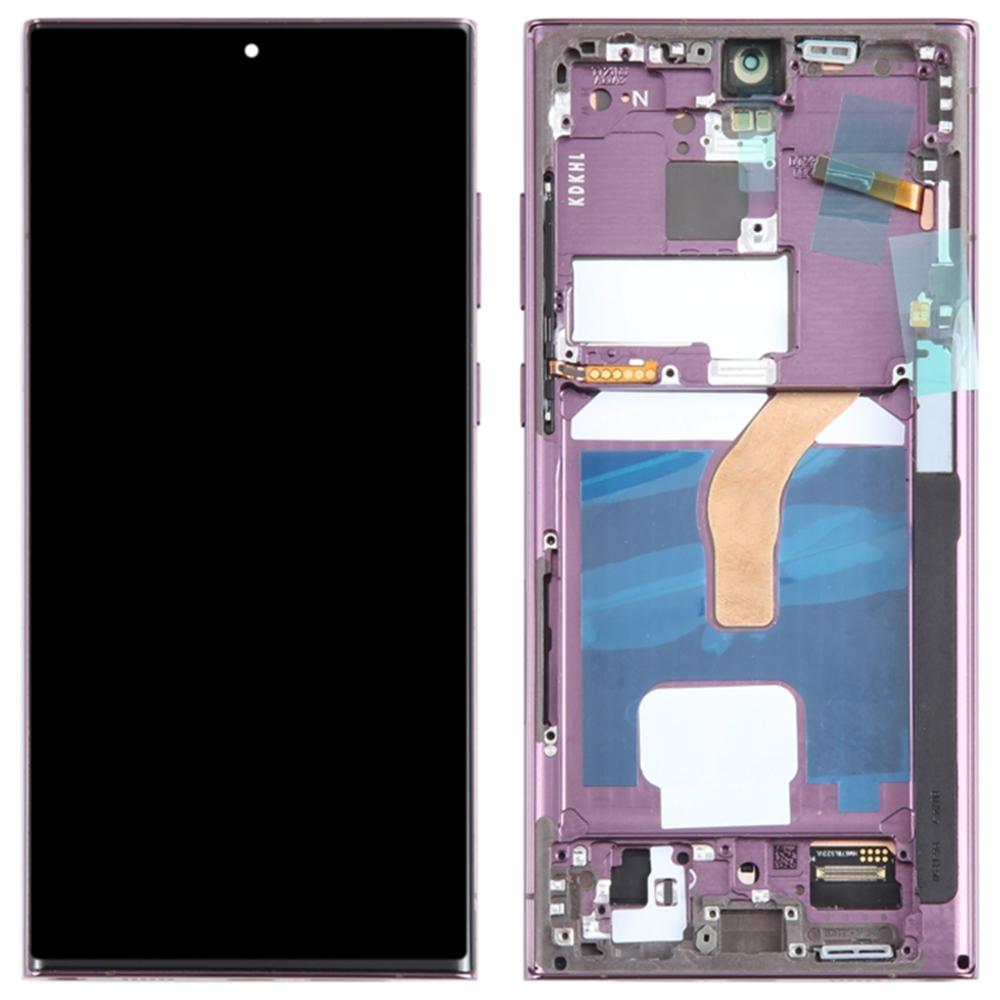For Samsung Galaxy S22 Ultra 5G S908 Grade C LCD Screen and Digitizer Assembly+Frame Part (TFT) (Without Logo)