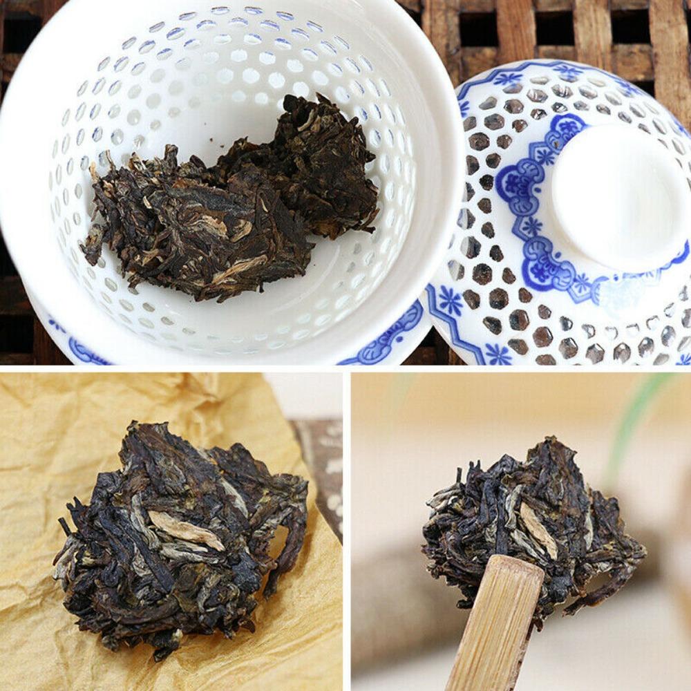 JIA JI TUO CHA Menghai Ripe Pu-erh Tea Cake Organic Puer 500g