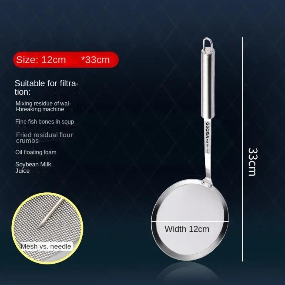 304 Stainless Steel Fine Mesh Filter Handheld 100 Mesh Super Dense Filter Colander Multi-Function Strainer Sieve
