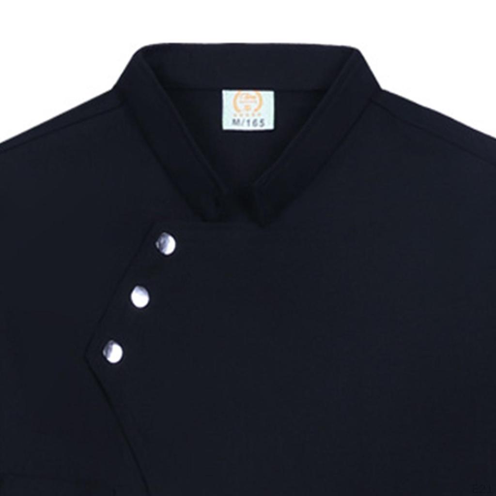 Chef Coat Clothing with Pocket Breathable Catering Waiter Apparel Cooker Classic Uniform for