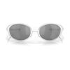 Oakley Eyejacket Redux II Sunglasses Silver Prizm Black Polarized Unisex Eyewear OO9438-0558