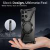 Oatsbasf Metal Magsafe Phone Case for Samsung Galaxy S24/Plus/Ultra Magnetic Frameless Phone Protective Cover Anti-Drop Bumper