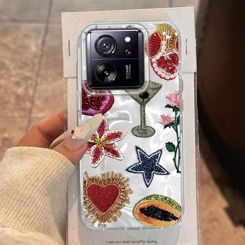Summer Fruit Sun Face Water Texture Phone Case for Xiaomi 13T 14T 11 Lite Poco X5 M6 Pro X6 X3 Pro NFC C75 C71 C65 C61 M5S Cover