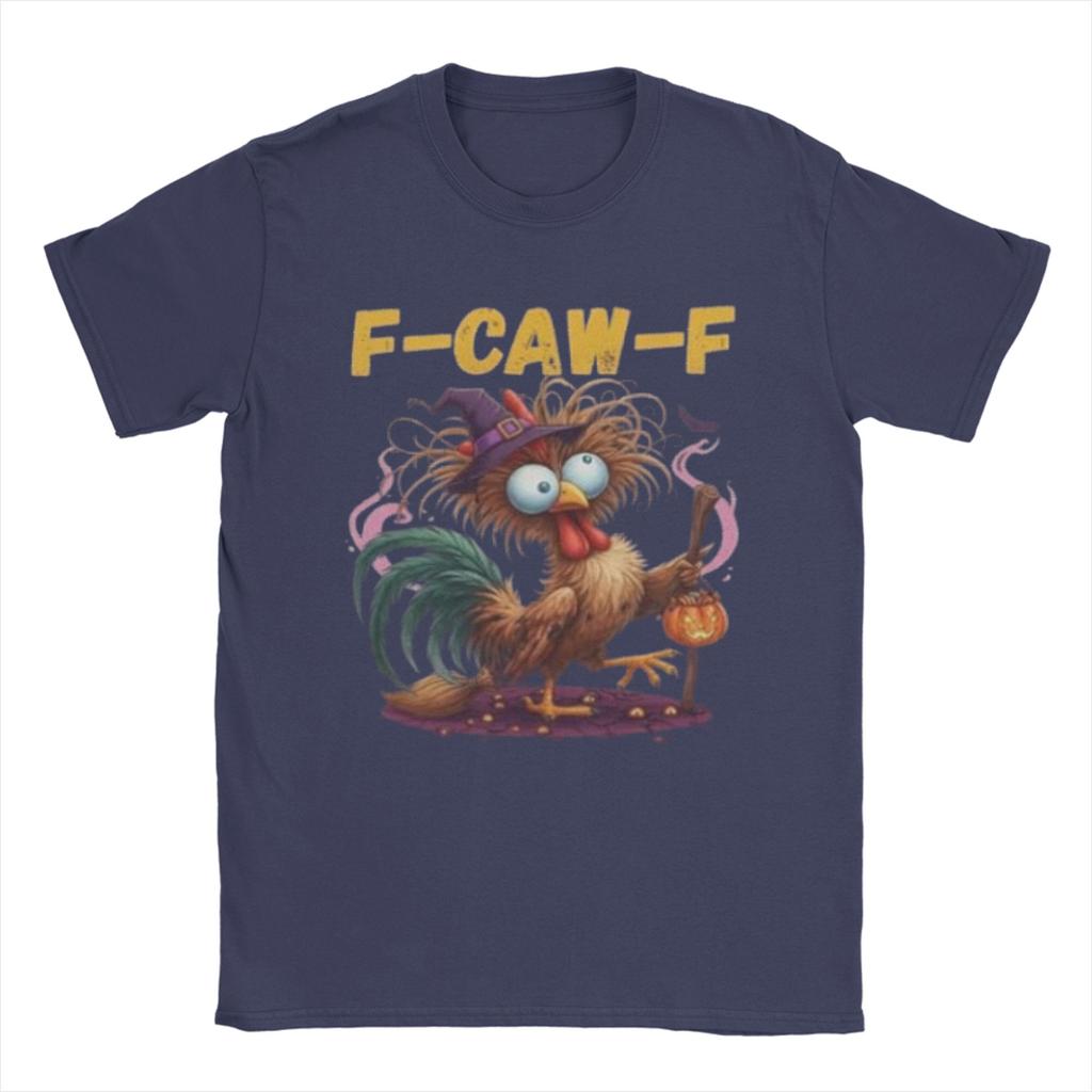 FCawF Farm Rooster FCAWF Chicken Humor T Shirt Summer Cotton TShirts for Men Hippie Tee Shirt Short Sleeve Funny Tees