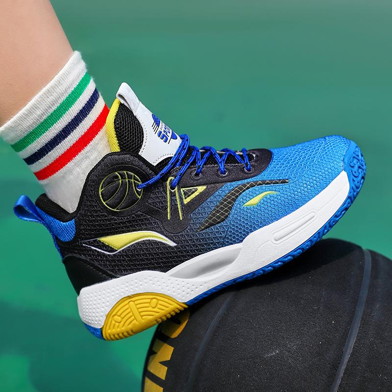 Boys' Sports Shoes 2025 Four Seasons New Girls Cool Breathable Shoes Medium Older Boys Trendy Fashion Basketball Shoes