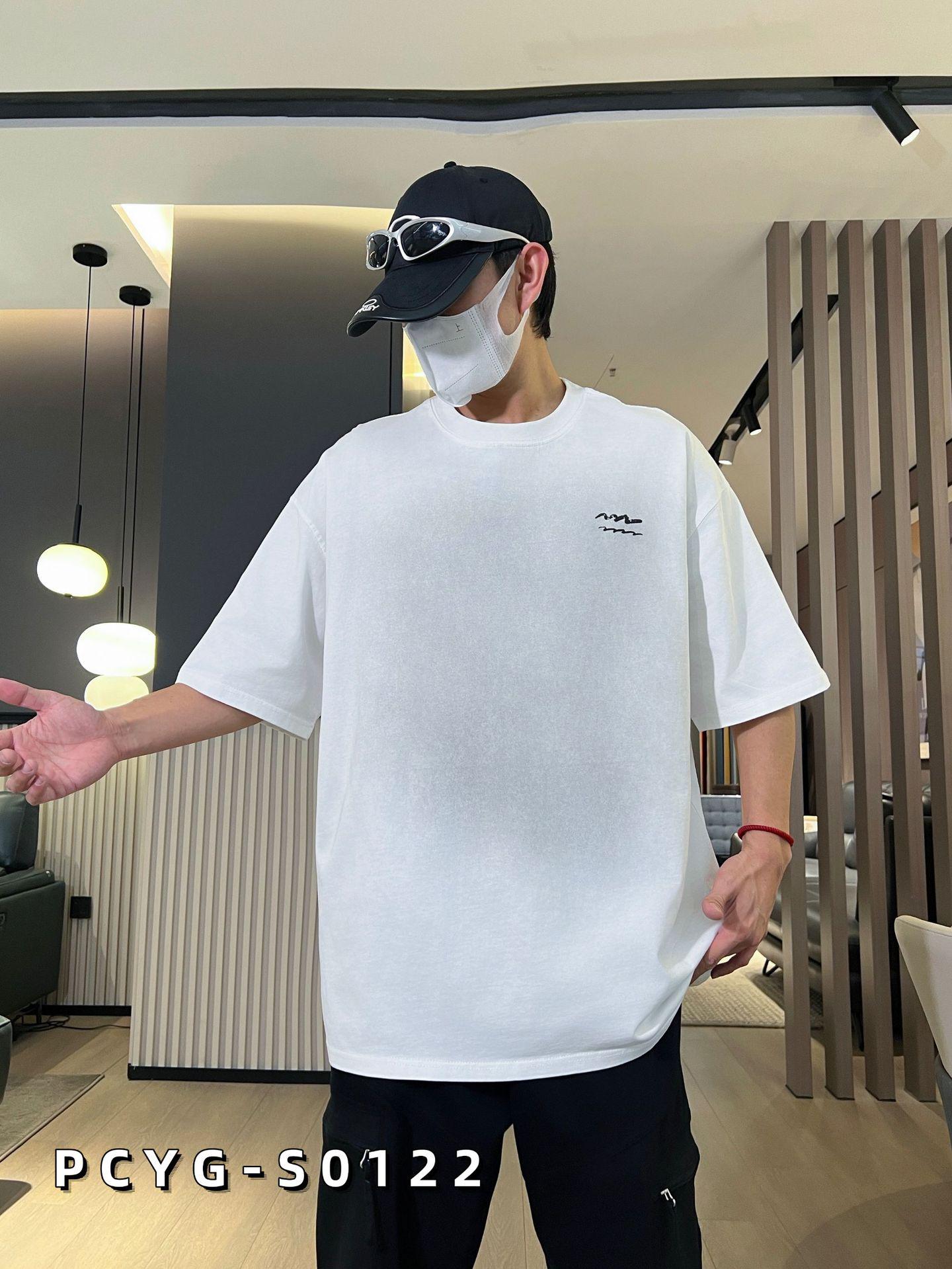 

Plus Size Men s Spring/Summer Short Sleeve T-Shirt - Letter Print, Loose Fit 6XL (125-135 kg)