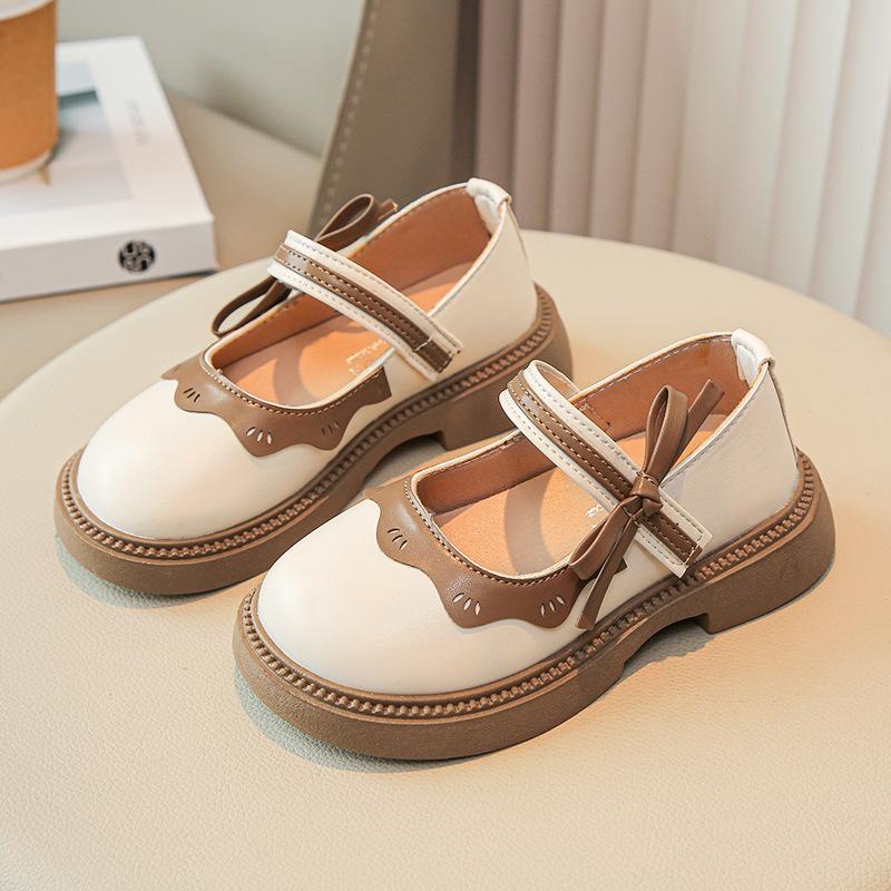 

Spring Girls Princess Shoes Fashion Versatile Soft Sole Mary Jane Loafers for Toddler Big Kids size 23