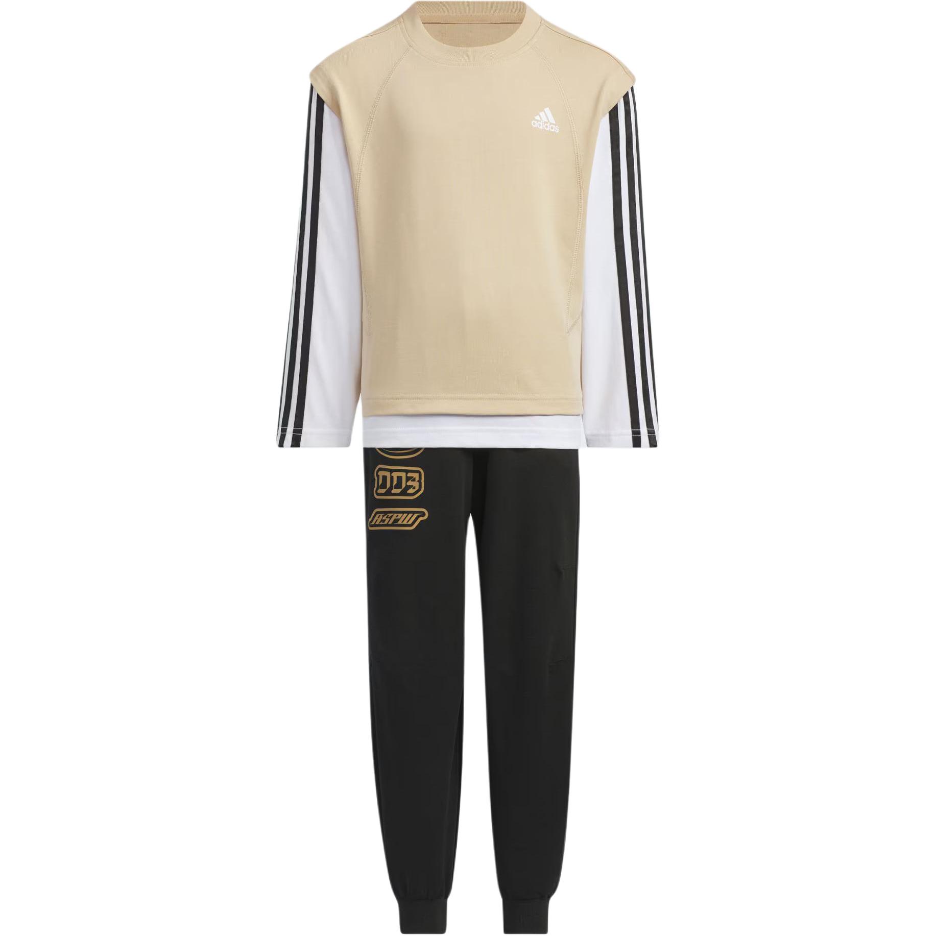 Adidas Pre School Casual Sportswear Crew Neck Moderate JC9371 140