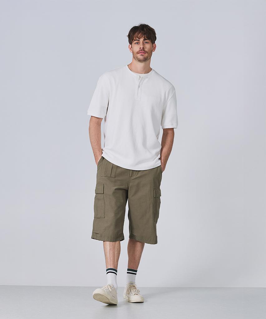 Geonjiulleunseu British Army M65 Shorts - Olive