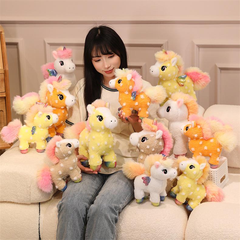 Sun Rainbow Pegasus Unicorn Plush Doll for Kids - Soothing Bedtime Gift for Boys and Girls