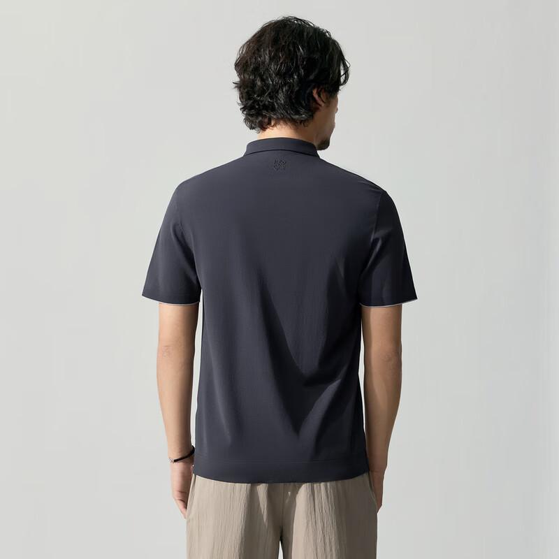 Septwolves Men s Chinese Stand-Collar Short-Sleeve Polo Shirt L
