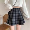 Petite Black Plaid A-Line Skirt: Midi, High-Waist, Slimming, Age-Reducing, Summer Fashion.