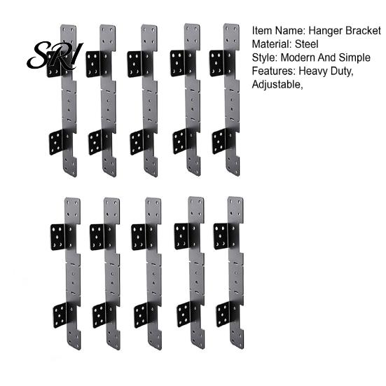 Treppenwangenträgerhalterung 10 Stück Hänger Schwerlast 18 Gauge Verstellbar Deck 2x10 Metallverbinder für 2x12