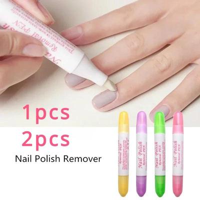 1 Piece/2 Pieces of Nail Correction Pens+3 Pieces of Nail Polish Correction Cleaning and Erasing Nail Enhancement Tools