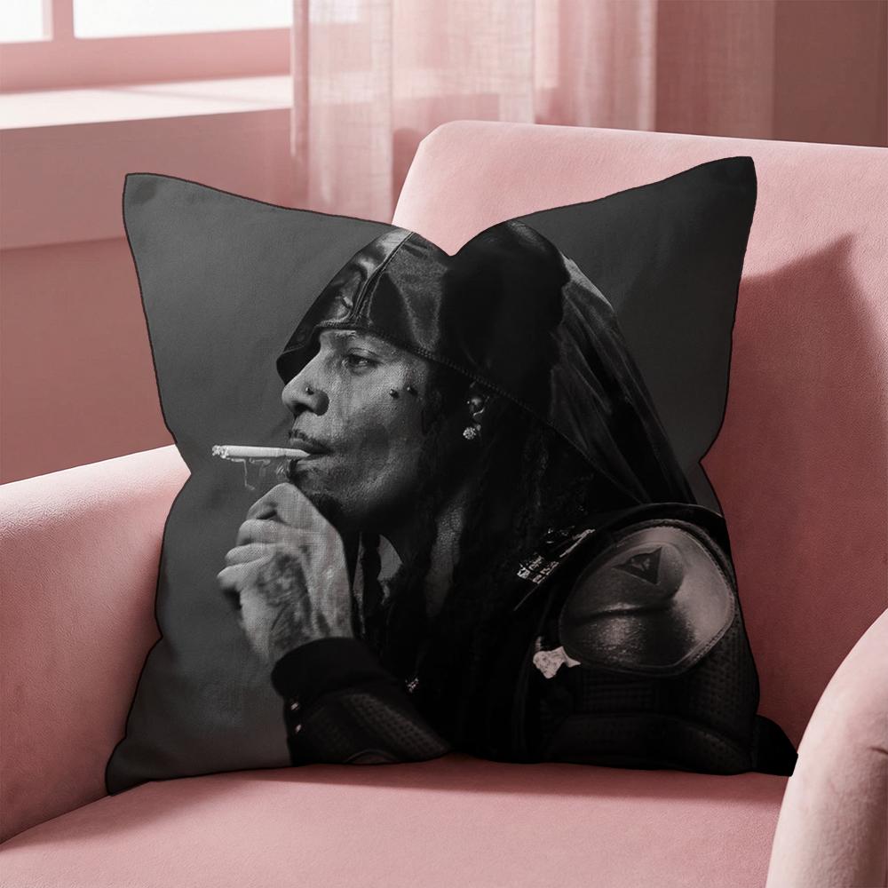 P-Playboi Carti SINGER Cushion Cover Multi-Scene Pillow Cover for Home & Car - Reversible, Soft & Durable for Daily Use