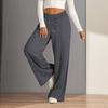Women Mid Rise Elastic Drawstring Straight Wide Leg Jogger Sweatpants Athletic Pants with Pockets