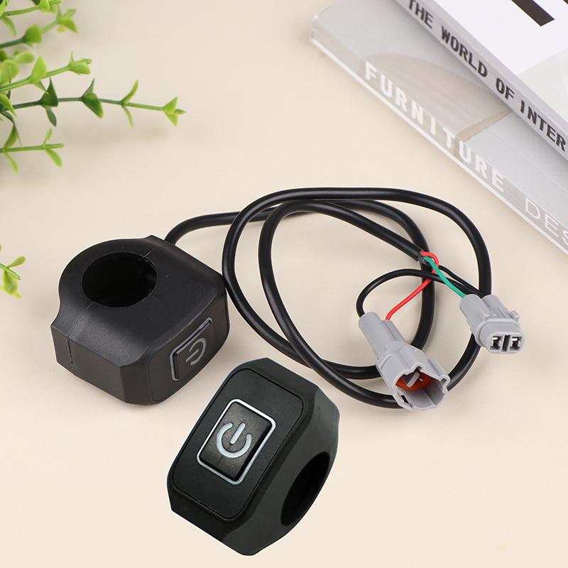 

22 мм мотоциклетный переключатель кнопка крепление на руль водонепроницаемый модифицированный переключатель фара гудок управление ВКЛ/ВЫКЛ со светодиодной лампой дисплея белый