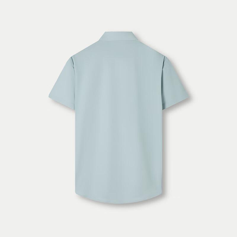 HLA Men's Short-Sleeve Business Casual Shirt