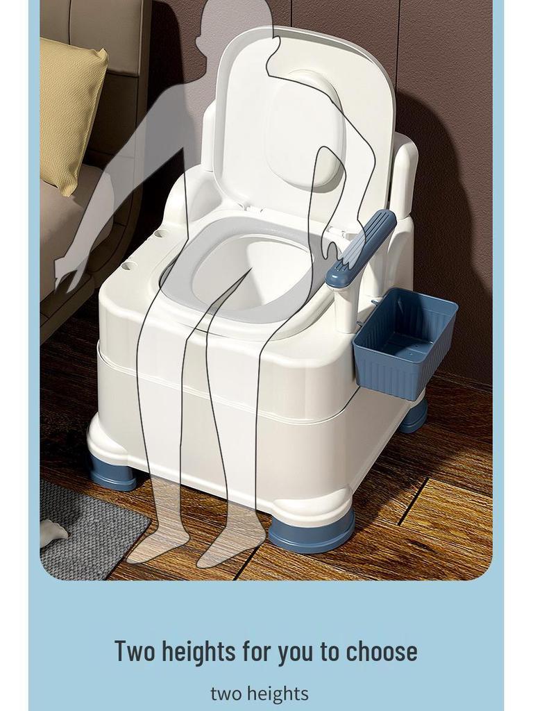Portable Commode Chair for Adults: Ideal for Elderly, Pregnant Women, and Indoor Use