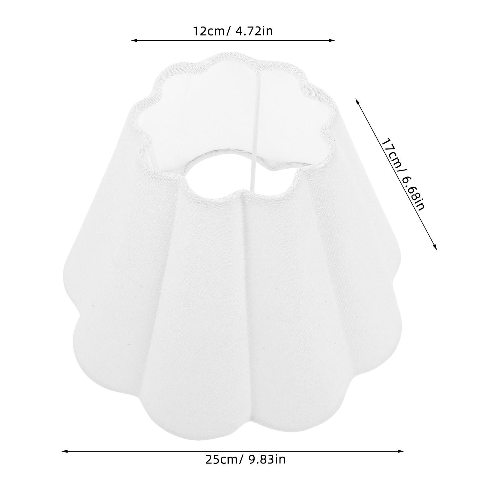 

Cloth Drum Lampshade Solid Color Fabric Bell Shape Lamp Cover Replacement for Desk Wall Floor Lamp Bedroom Living Room