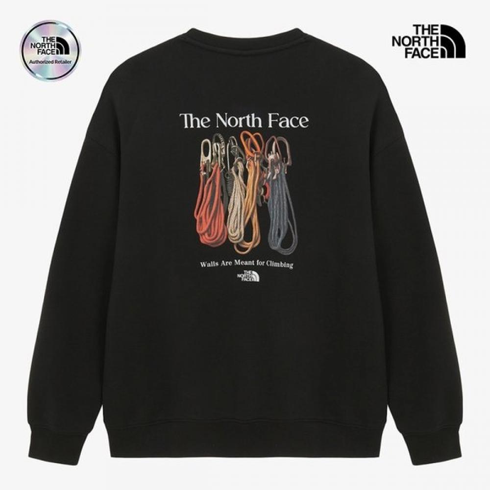 The North Face Men S Carabiner SweatShirt Blk Nm5mr55a 95