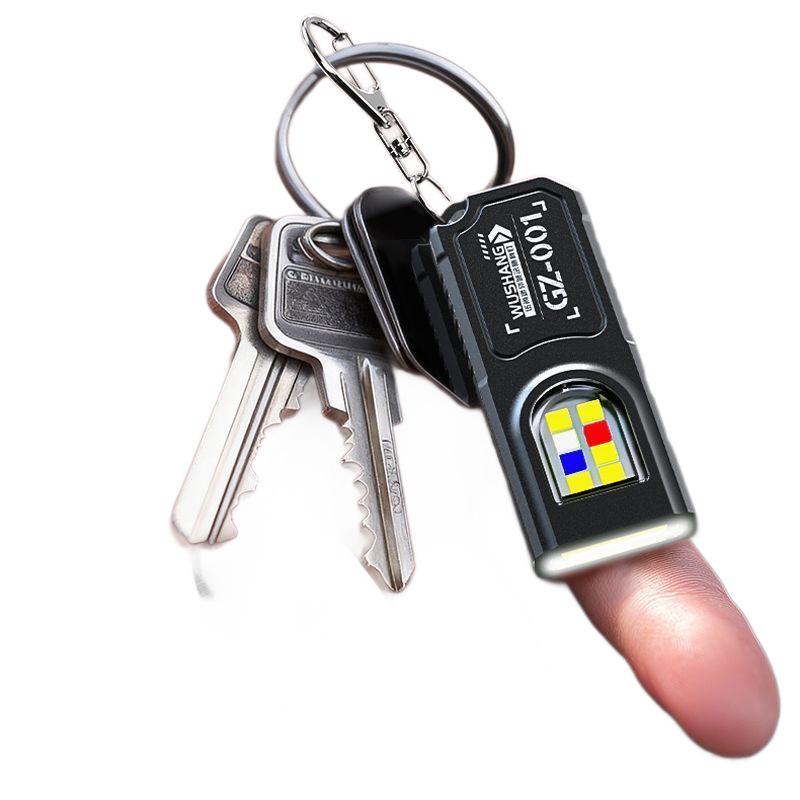 USB Rechargeable LED Flashlight with Power Display for Outdoor Camping