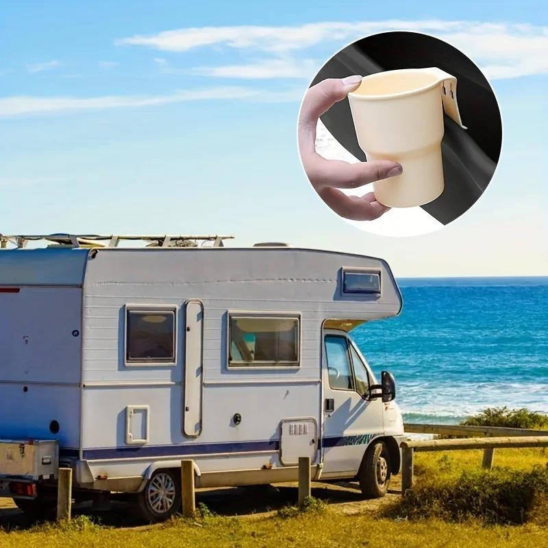 Hot Sale Practical RV Car Cup Holder: Keep Your Phone, Drinks & Trash Securely In Place!