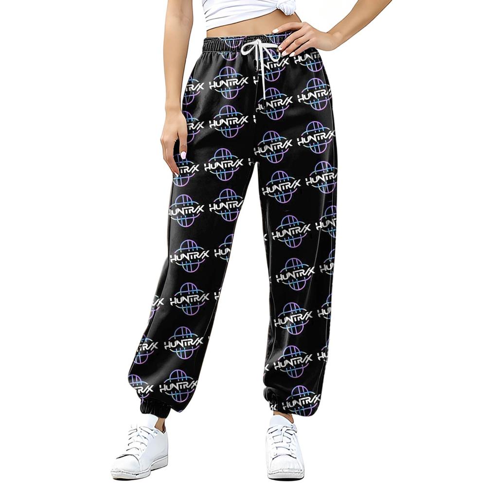 Women's Casual Fashion Print Casual Drawstring Elasticated Waist Drawstring Pants
