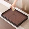 Chinese Bamboo Tea Tray Water Storage Kung Fu Tea Set Simple Rectangular Serving Trays Tea Storage Store Up Water Tray