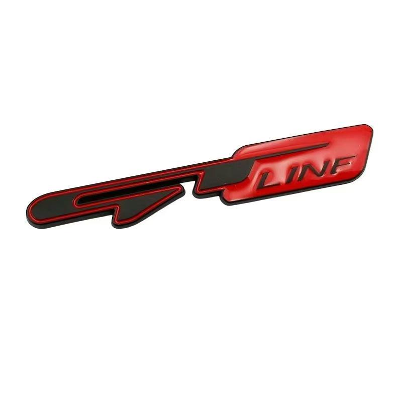 3d Metal GTLINE GT Line Badge Car Trunk Emblem Badge For Sportage Picanto RIO Stonic K5 Proceed GT Line Sticker Accessories