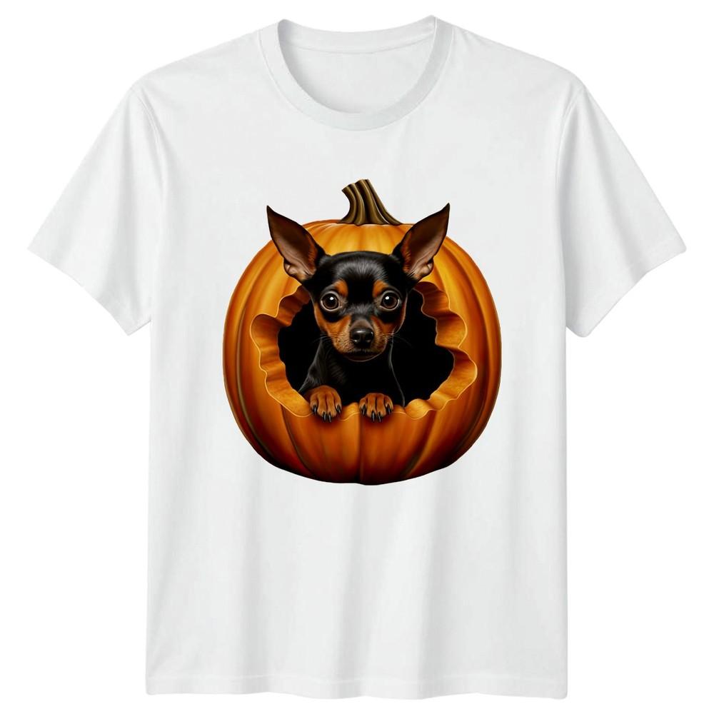 Chihuahua Peeking Out Of Pumpkin TShirt Chihuahua Dogs Halloween Gift For Him S