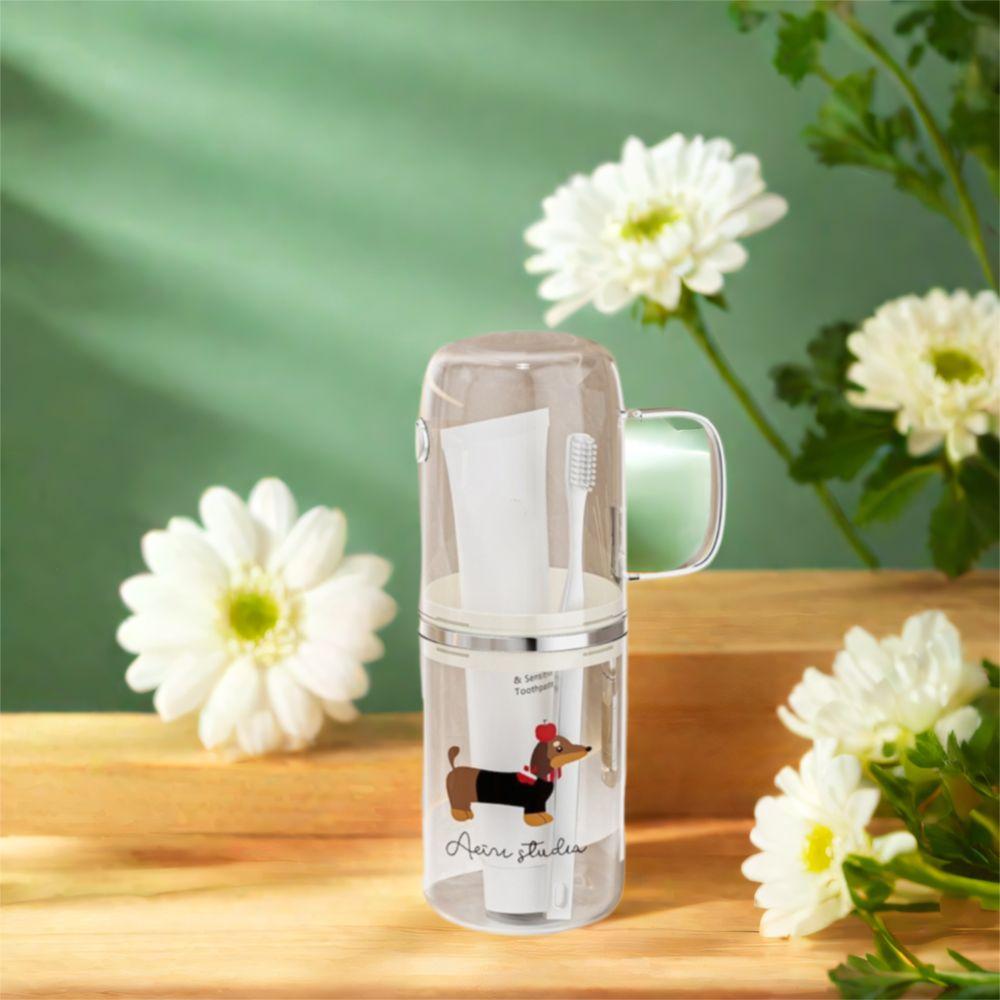Plastic Brushing Cup Dustproof Mouthwash Cup Portable Tooth Cup  Bathroom