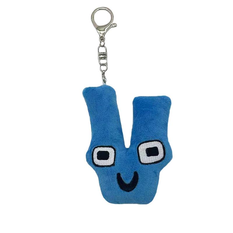 Peluche Lettere dell'Alfabeto 10 cm Bambola Anime Portachiavi Kawaii 26 Lettere Inglesi Peluche Giocattolo Bambini Montessori Bambola Giocattolo Peluche Regalo