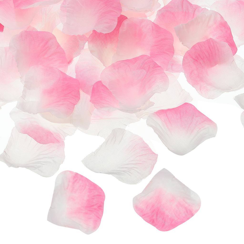 1000Pcs Artificial Rose Petals Fake Flowers Silk Petal Decoration Supplies for Romantic Night Wedding Party Event Decor