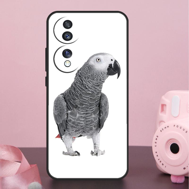 African Grey Parrot Case For Honor X9a X8a X7a X6a X7 X8 X9 X9b X8b Honor 10 50 70 90 Lite Magic 6 5 Pro Cover