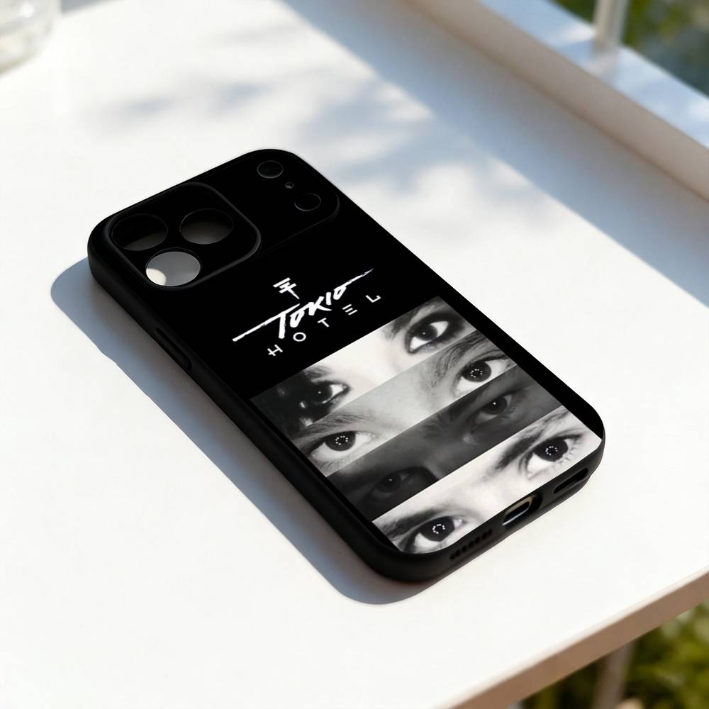 

T-Tokio Hotel Bill K-Kaulitz Phone Case For iPhone 17,16,15,14,13,12,11,Pro,Max,Plus,E,SE4,Air,Mini Black Precise Hole Matching iPhone13PRO