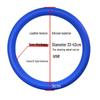 Universal Silicone Steering Wheel Cover - Fashionable, Sweat-Absorbent, Non-Slip, Thin & Soft, Fits All Seasons