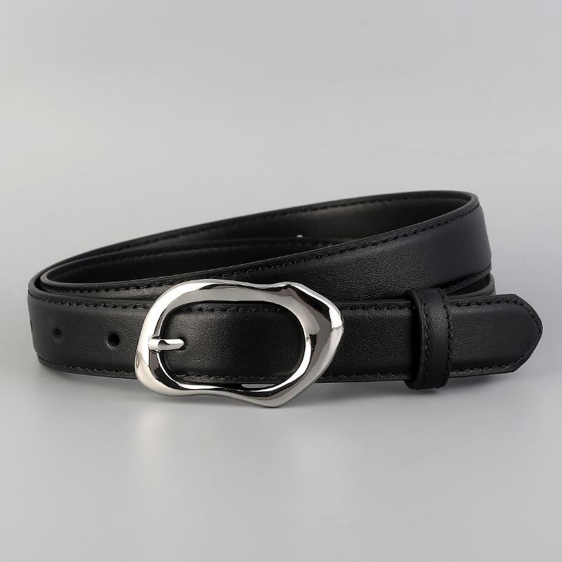 Women S Leather Belt Pin Buckle For Jeans Casual Fashion Accessory