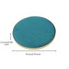 Jewelry Display Tray Round with Metal Rim Soft for Boutique Counter