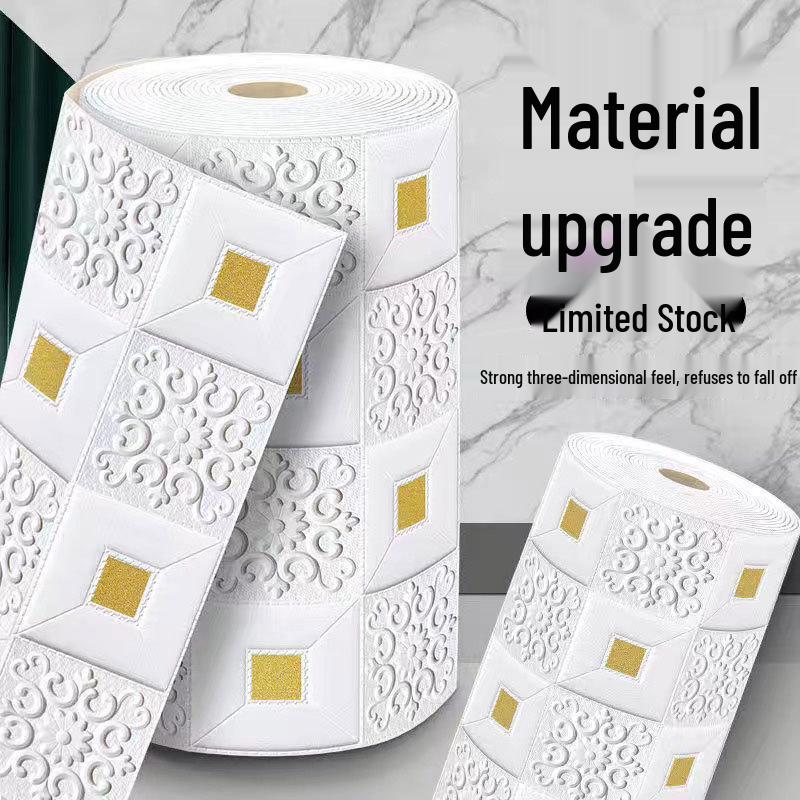 3D Waterproof Self-Adhesive Wall and Ceiling Wallpaper for Living Room and Bedroom Decor.