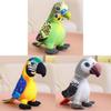 Realistic Parrot Plush Toy For Kids Photo Prop Decoration 25cm Short Plush Stuffed Bird Doll
