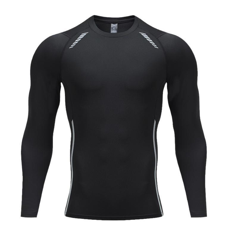 2024 Autumn Quick-Dry Long-Sleeve Compression Top: Men's Cycling, Skiing, Base Layer, Children's Running, Sports Fitness Wear