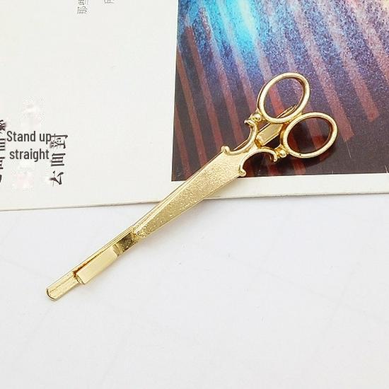 

Европейская и американская милая креативная заколка для волос: Маленький зажим-ножницы, серия в японском стиле — боковой зажим и зажим с одним словом.